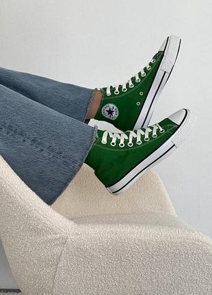 Зеленые converse all star