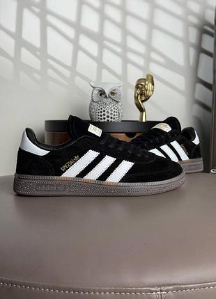 Мужские кроссовки adidas handball spezial black white 8
