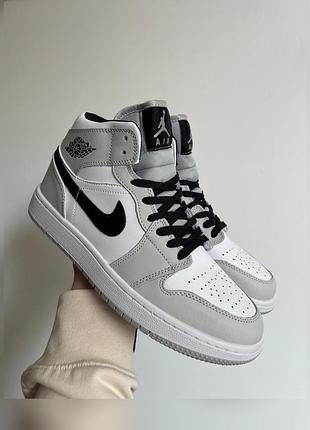 Кроссовки air jordan 1 gray