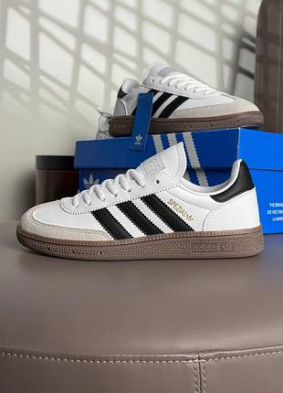 Мужские кроссовки adidas handball spezial white black