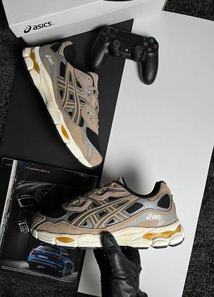 Чоловічі кросівки  asics gel-nyc brown grey 9