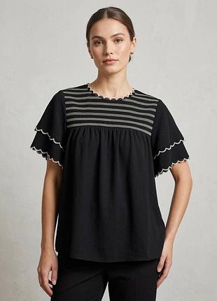 Стильна жіноча блуза shein з вишивкою