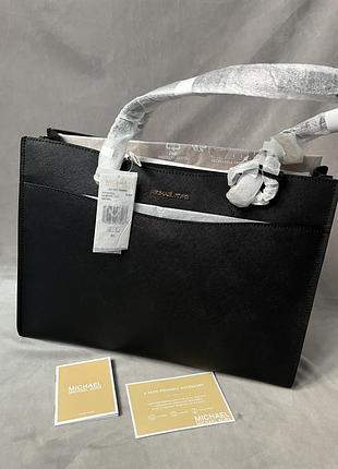 Сумка michael kors jet set travel large saffiano leather pocket tote bag, в наявності, оригінал usa 6