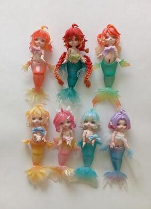 Кукла мини бжд русалка русалочка luckydoll chuchu mermaid bjd.