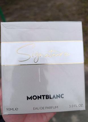 Парфюмированная вода montblanc signature
парфюмированная вода