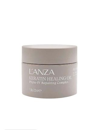 Интенсивная маска для волос с кератиновым эликсиром laanza keratin healing oil intesive hair masque