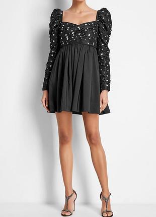 Міні сукня cluster sequin taffeta від self-portrait