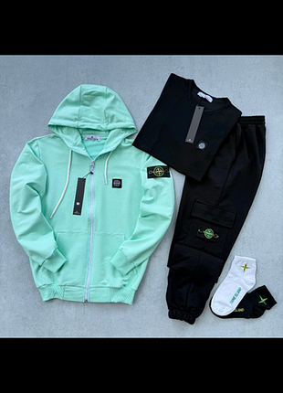 Stone island комплект весна/лето/осень 3в1! 👫