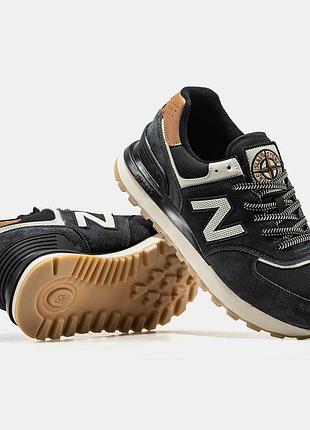 Кроссовки new balance 574 x stone island