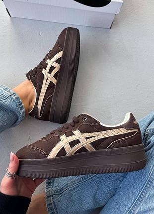 Кроссовки onitsuka tiger token platform brown