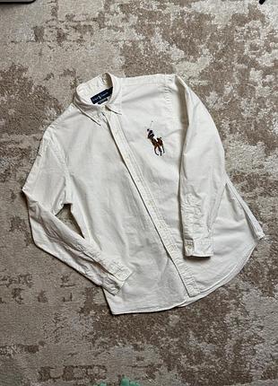 Оригинальная рубашка с большим логотипом ralph lauren