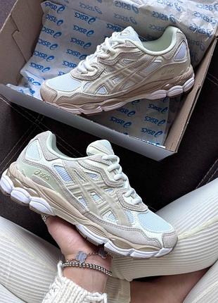 Кроссовки gel nyc beige/brown
