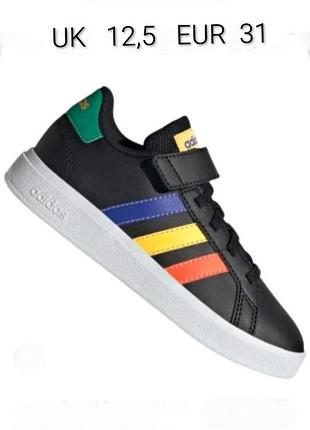 Стильные кроссовки бренда adidas grand court 2,0 верх эко кожа 79. 12,5.  eur  31