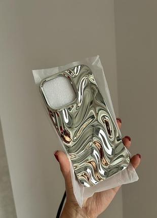 Чохол срібний на iphone 14 pro max