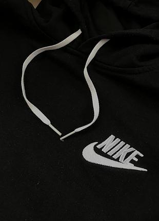 Худі чорне з капішоном nike 2
