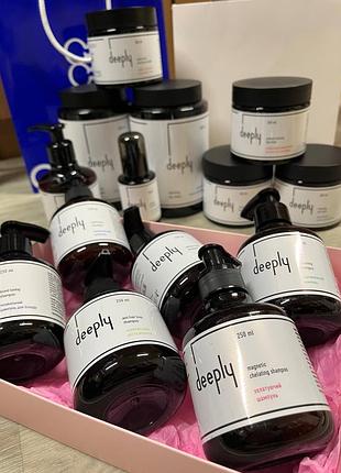 Шампунь - маска для волосся - флюїд - скраб deeply