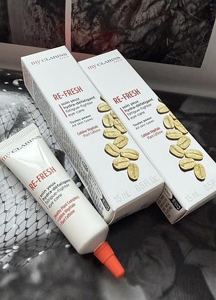 Оригинальный крем для области вокруг глаз clarins re-fresh eye care