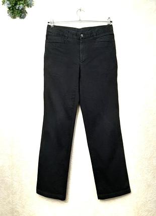 Джинсы черные мужские в полоску прямые бренд garderob size 42/48 100% коттон