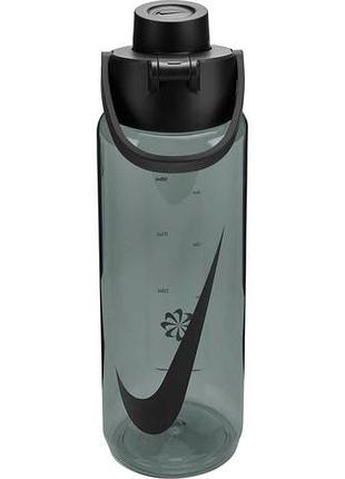 Пляшка nike tr renew recharge chug bottle 24 oz чорний унісекс 709 мл
