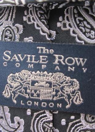 Статусный. шелковый галстук "  the savile row "  8.5 х 152 см.4 фото