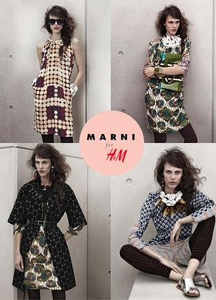 Marni for h&m блуза з красивим принтом. бавовна.