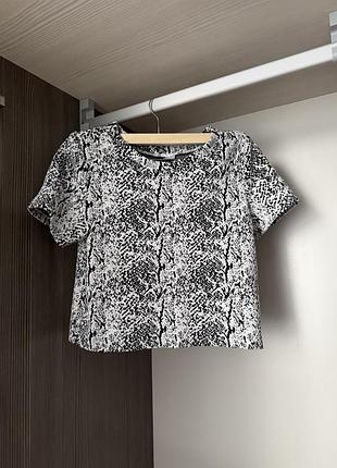 Кофта футболка кроп жіноча h&m xs