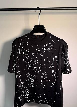 Футболка louis vuitton black monogram