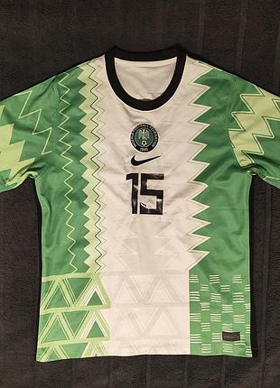 Легендарная футболка сборной нигерии 2018 nike. simon #15 (чс-2018)