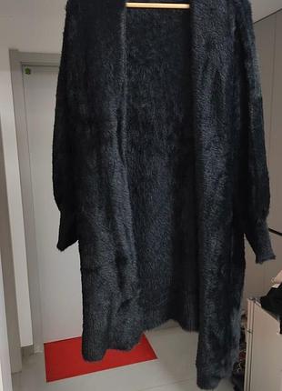 Чорний кардиган альпака