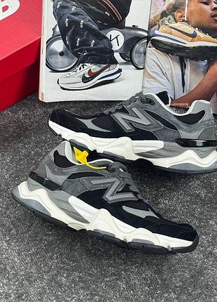 👕 new balance 9060 black white