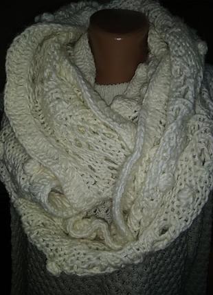 Indiska хомут снуд шарф теплий шерсть +акрил