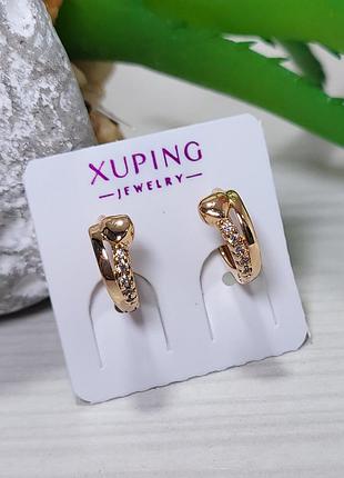 Серьги из медицинского золота позолота