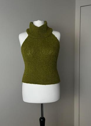 Топ с открытой спиной otaje, зеленый цвет