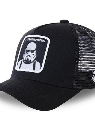 Кепка бейсболка тракер с сеткой goorin brothers star wars звездные войны с stormtrooper черная