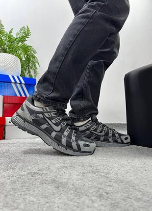 ✔️ nike p-6000 black grey 3