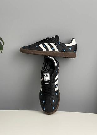 Adidas samba black floral embroidery if4397