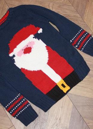 Новорічний светр next хлопчикові на 2-3 роки ріст 98 см