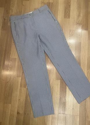 Брюки штани в клітинку прямі m&s