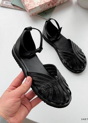 Босоножки женские кожаные