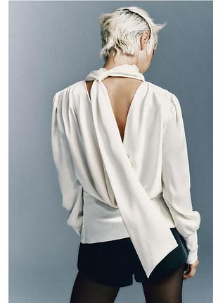Атласна блузка zara