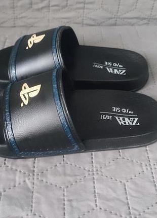 Шлепанцы zara, 30-31 р., стелька 20,5 см,