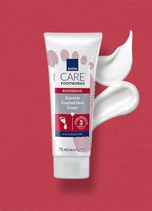 Відновлювальний крем для потрісканої шкіри стоп, avon foot works
