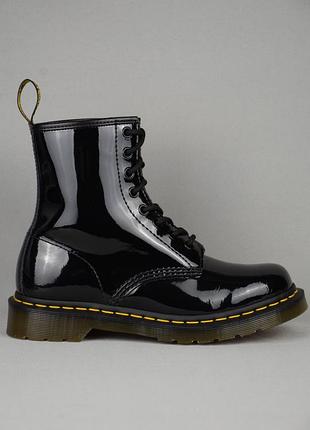 Черевики жіночі dr. martens 1460 black lamper patent боти чорні шкіряні лакові взуття оригінал 38 р/24.5 см  solovair ash clarks palladium vagabond