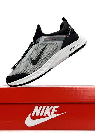 Nike air running light grey black 4