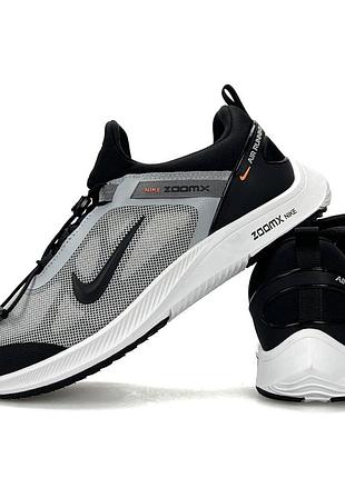 Nike air running light grey black 8