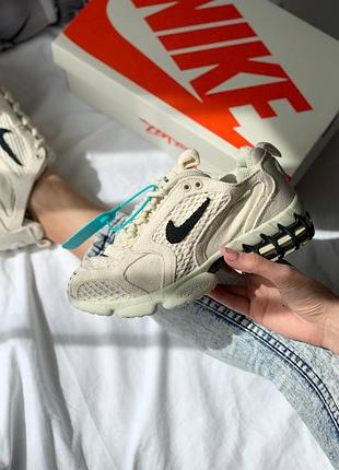 👟 кросівки  nike air zoom x stussy spiridon cage 2 ‘fossil’       / наложка bs👟