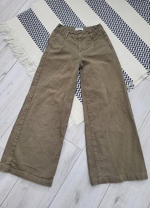 Широкие джинсовые брюки, 146 размер с утяжкой, baggy
