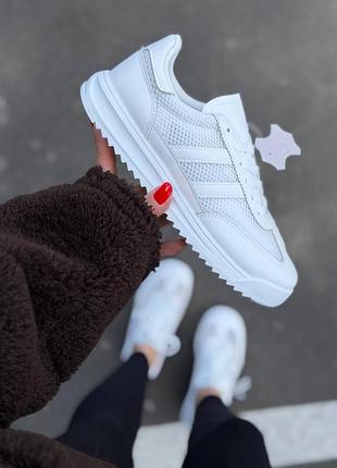 Женские кожаные кеды белые летние 36-41