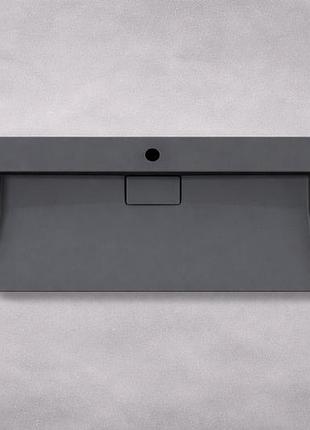 Умывальник накладной подвесной vbi este 800x460x110мм прямоугольный черный матовый vbi-019915