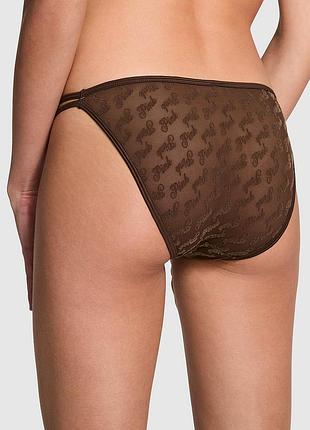 Трусики cheeky из сетки с логотипом. pink. victoria's secret. оригинал 🇺🇸